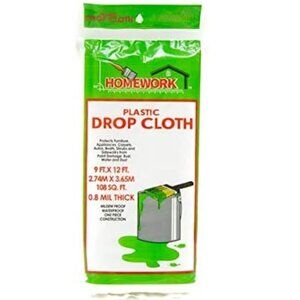 Homework Plastic Drop Cloth Cover